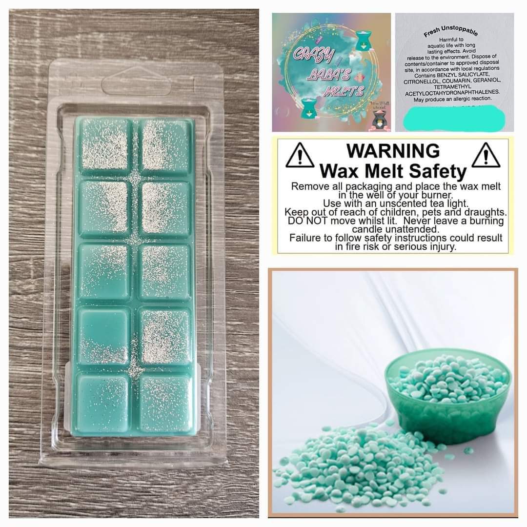FRESH UNSTOPPABLE WAX MELTS SNAPBARS crazy lala's melts