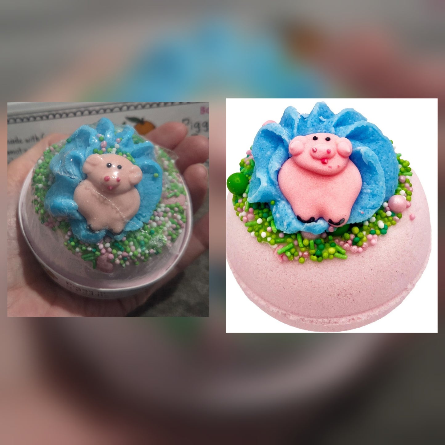 CRAZY LALA'S MELTS BATHBOMBS PIGGY IN A PUDDLE BATH BLASTERS BOMB COSMETICS