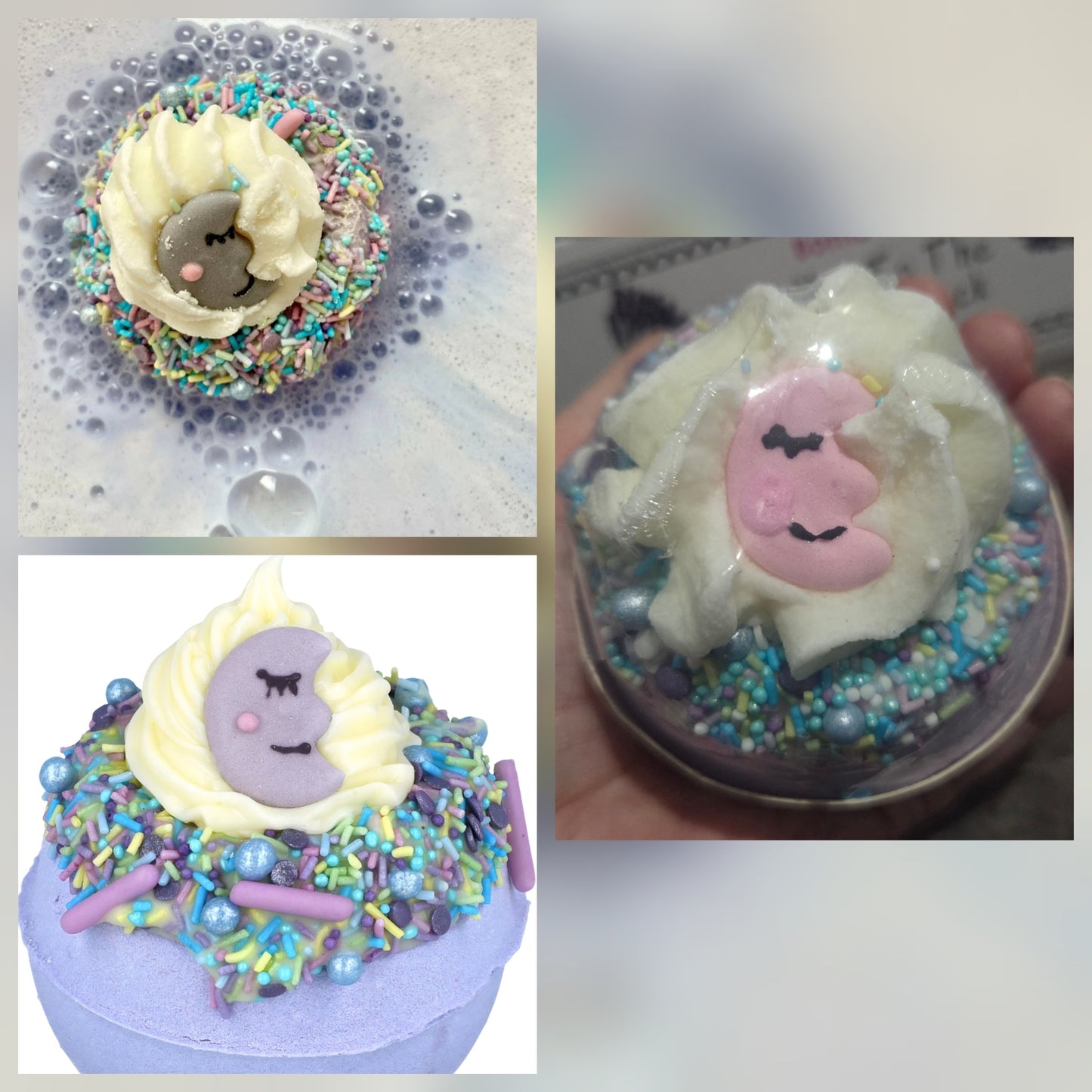CRAZY LALA'S MELTS BATHBOMBS LOVE YOU TO THE MOON AND BACK BATH BLASTERS BOMB COSMETICS