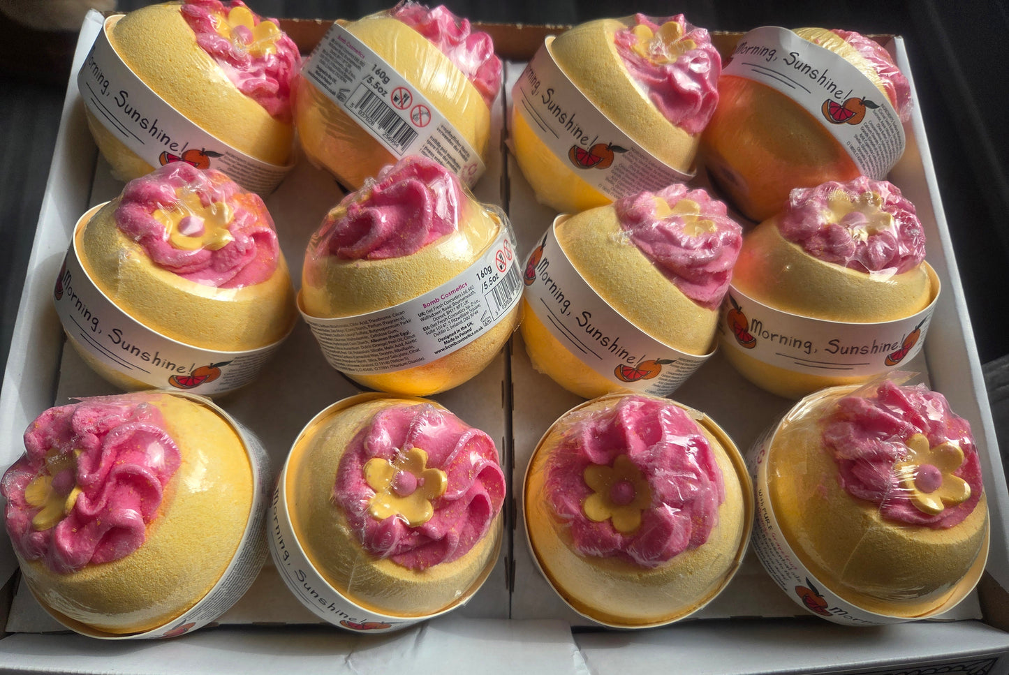 CRAZY LALA'S MELTS BATHBOMBS MORNING SUNSHINE BATH BLASTERS BOMB COSMETICS