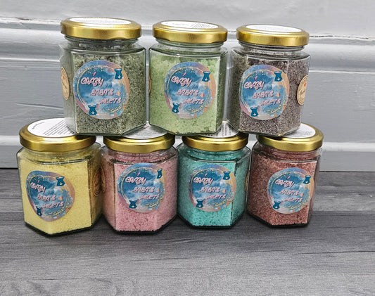 SNOW WAX WAX MELTS in small glass jars crazy lala's melts