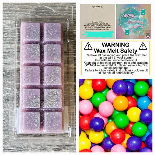 BUBBLEGUM wax melt snapbars crazy lala's melts