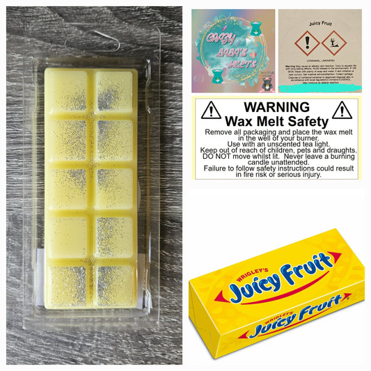 JUICY FRUITY wax melts snapbars crazy lala's melts