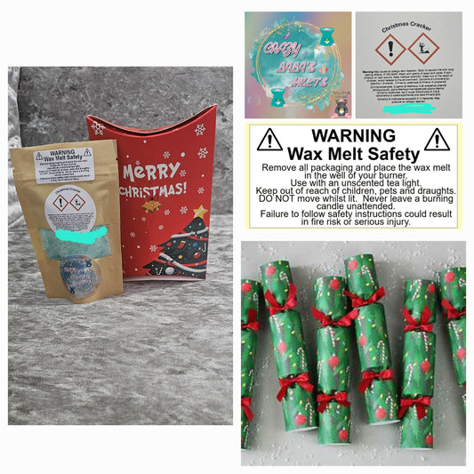 Christmas snow wax wax melts Christmas cracker crazy lala's melts