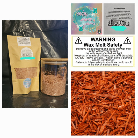 Sandalwood myrrh wax melts snowwax crazy lala's melts