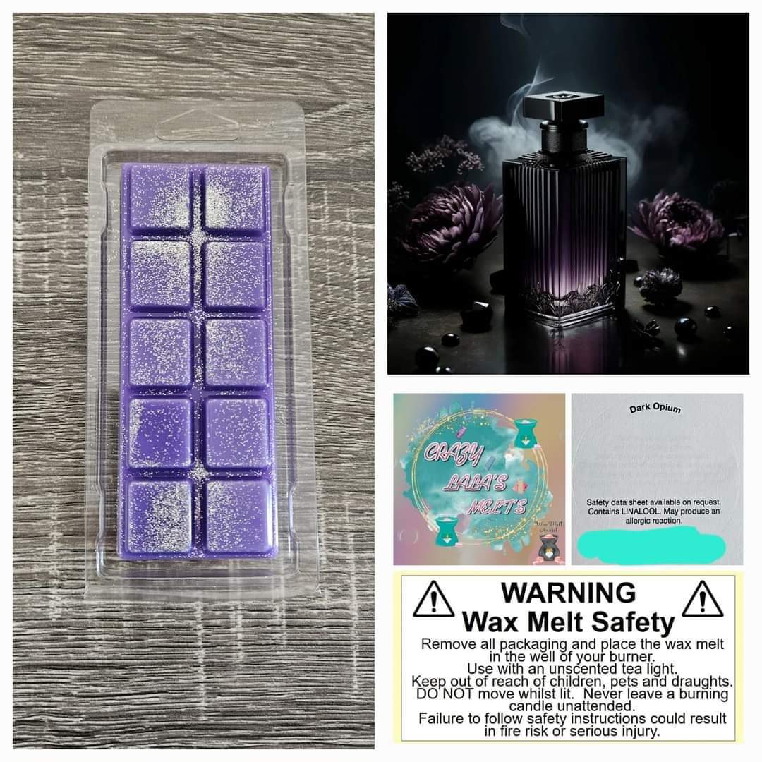 DARK OPIUM FOR HER WAX MELTS SNAPBARS crazy lala's melts