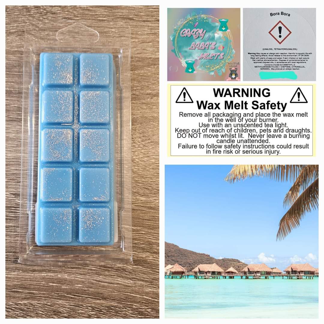 BORA BORA WAX MELTS SNAPBARS crazy lala's melts