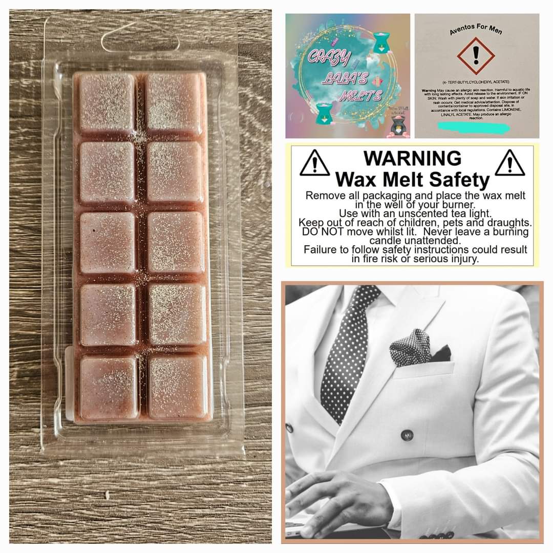 AVENTOS FOR HIM WAX MELTS SNAPBARS crazy lala's melts