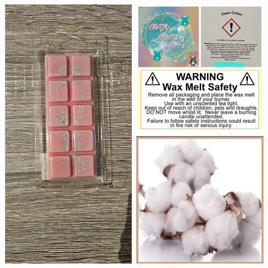 CLEAN COTTON WAX MELTS SNAPBARS crazy lala's melts