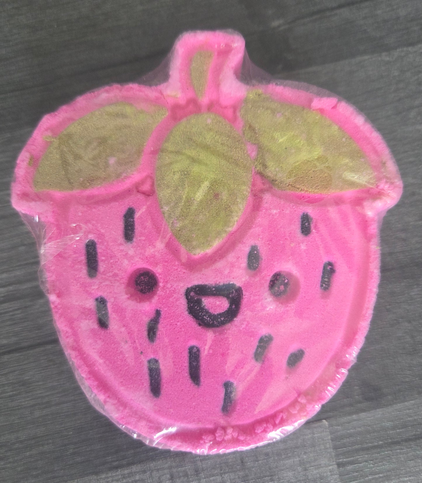 Crazy lala's melts Sammy the Strawberry Fizzy Rascal bath blaster bomb cosmetics