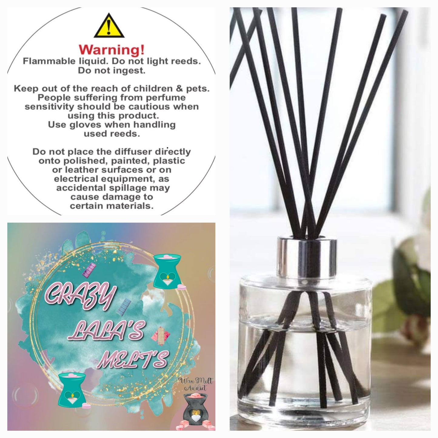 REED DIFFUSER crazy lala's melts