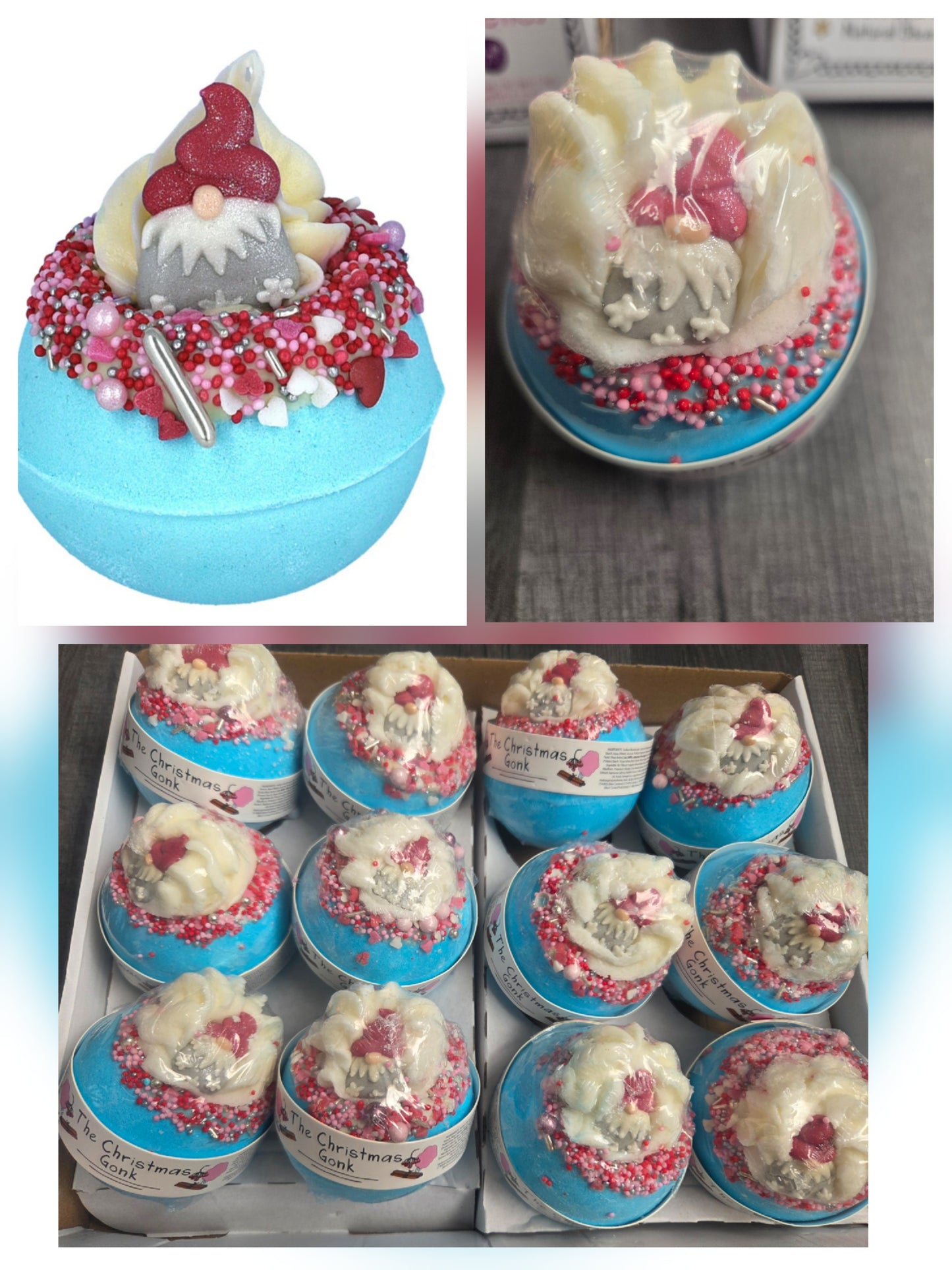 Crazy lala's melts the Christmas gonk Christmas blaster bomb cosmetics