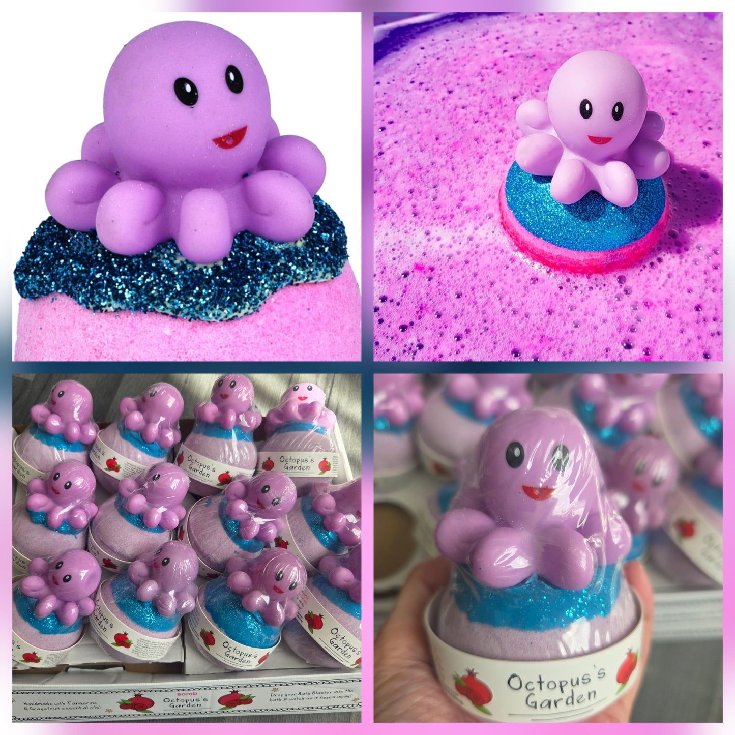 CRAZY LALA'S MELTS BATHBOMBS Octopus's Garden Bath Blaster bomb cosmetics