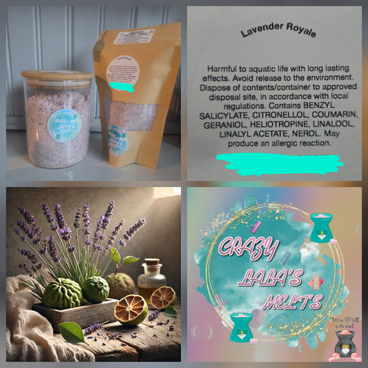 Lavender royale wax melts snowwax crazy lala's melts