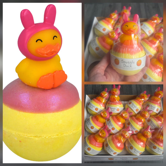 Crazy lala's melts snuggle duck toy bath blaster bomb cosmetics