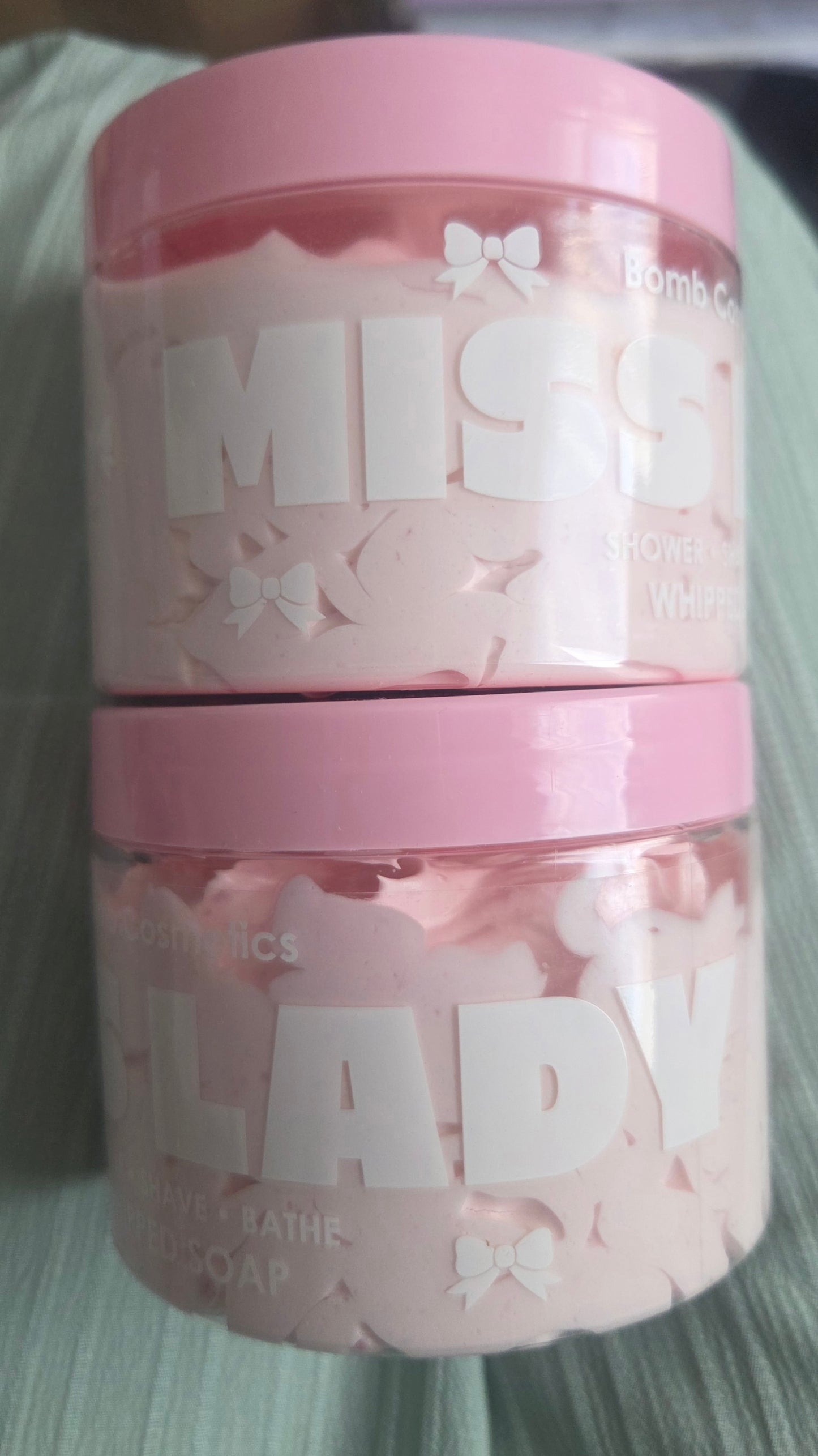 Miss Lady whipped soap bomb cosmetics crazy lala's melts