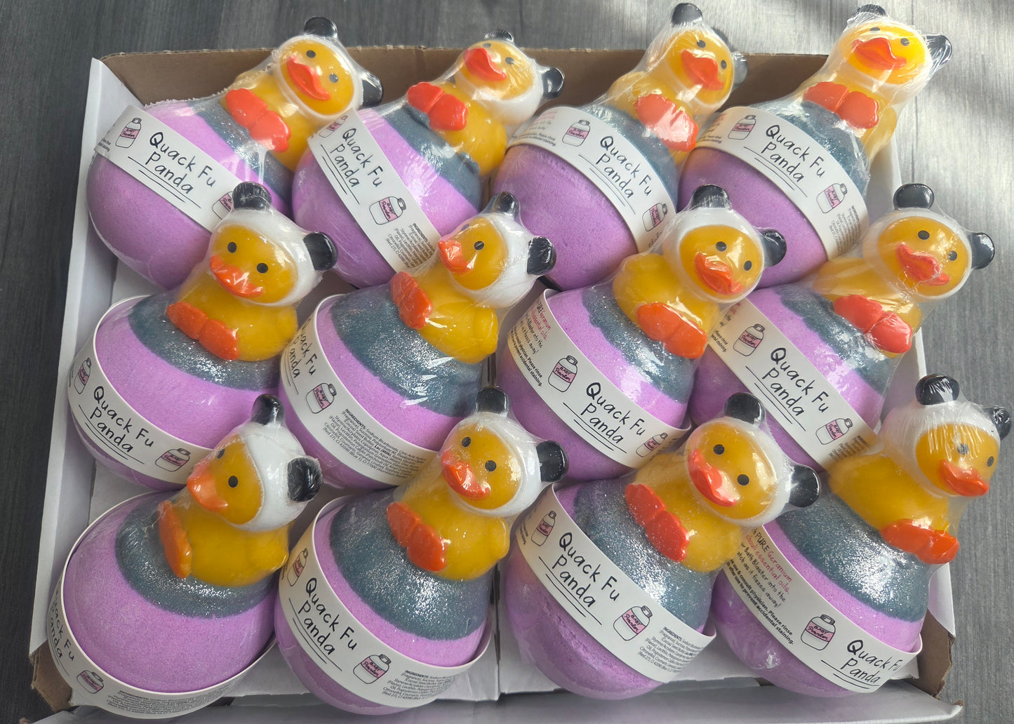 CRAZY LALA'S MELTS BATHBOMBS Quack fu panda bath blaster bomb cosmetics