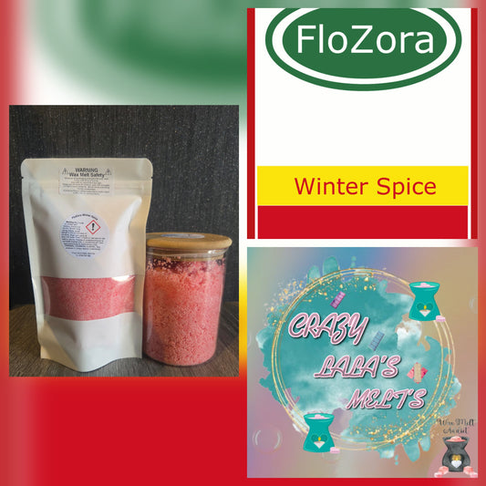 FLOZORA WINTER SPICE WAX MELTS SNOW WAX crazy lala's melts
