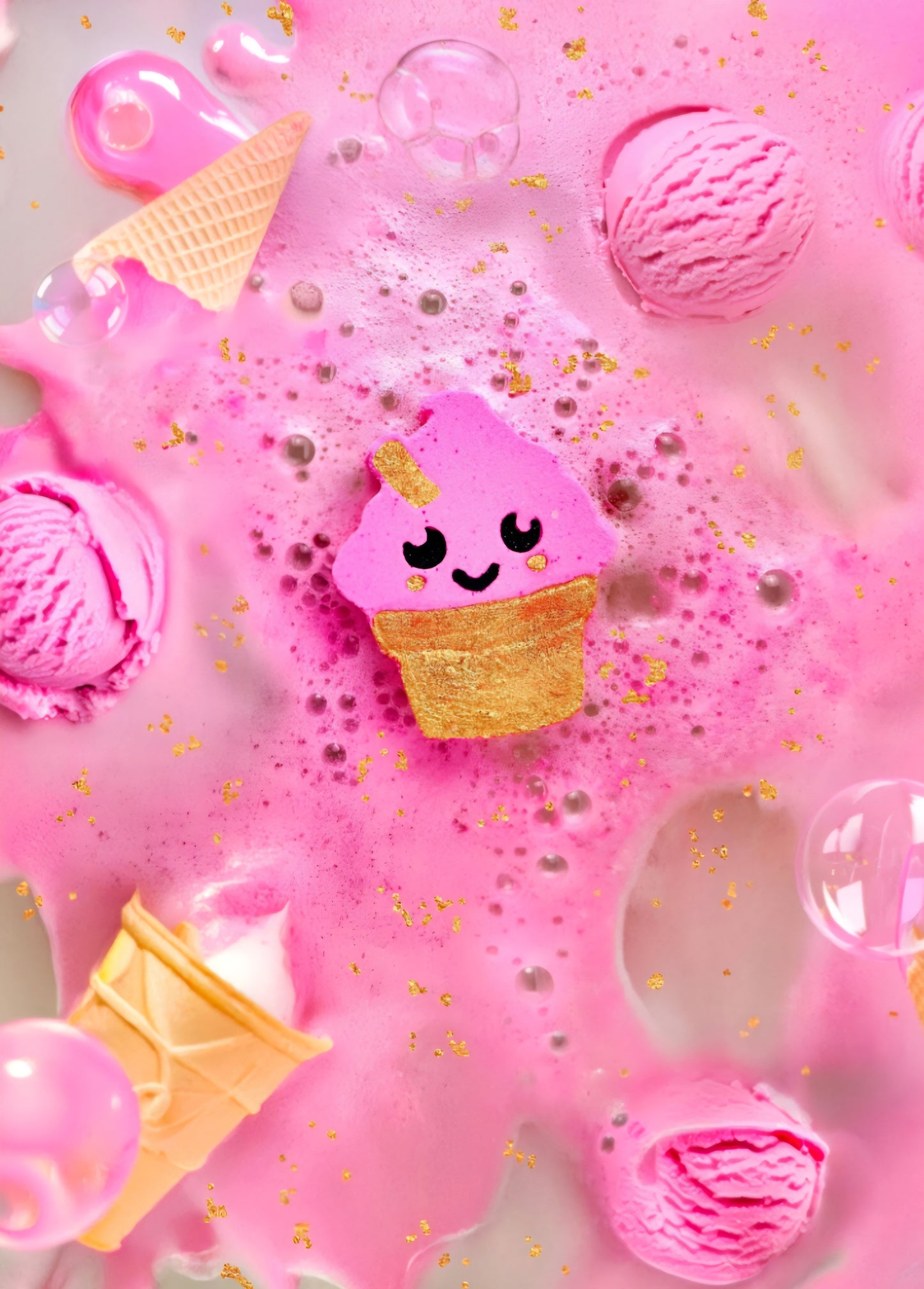 Crazy lala's melts Isla the Ice Cream Fizzy Rascal bath blaster bomb cosmetics