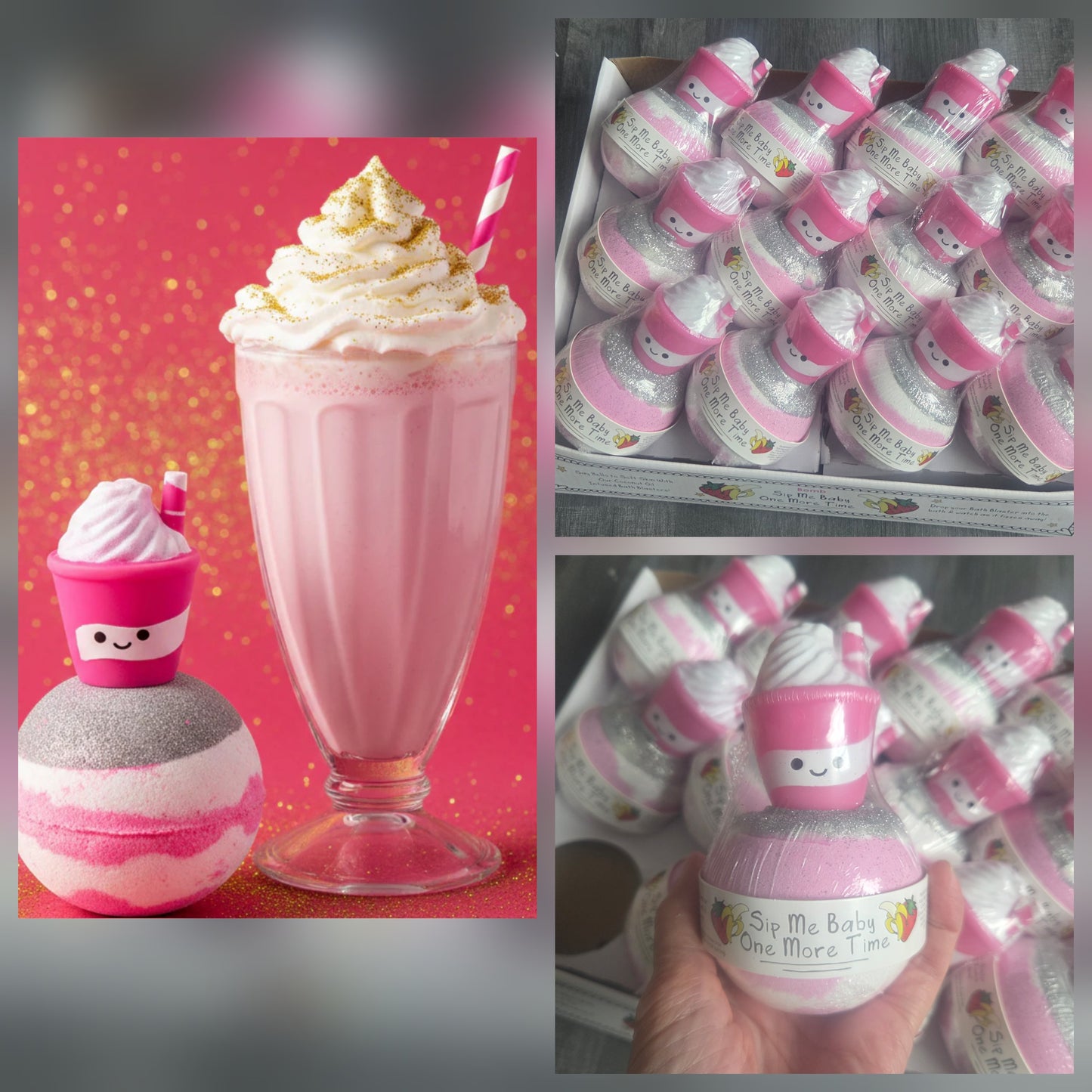 Crazy lala's melts sip me baby one more time toy Bath Blaster bomb cosmetics