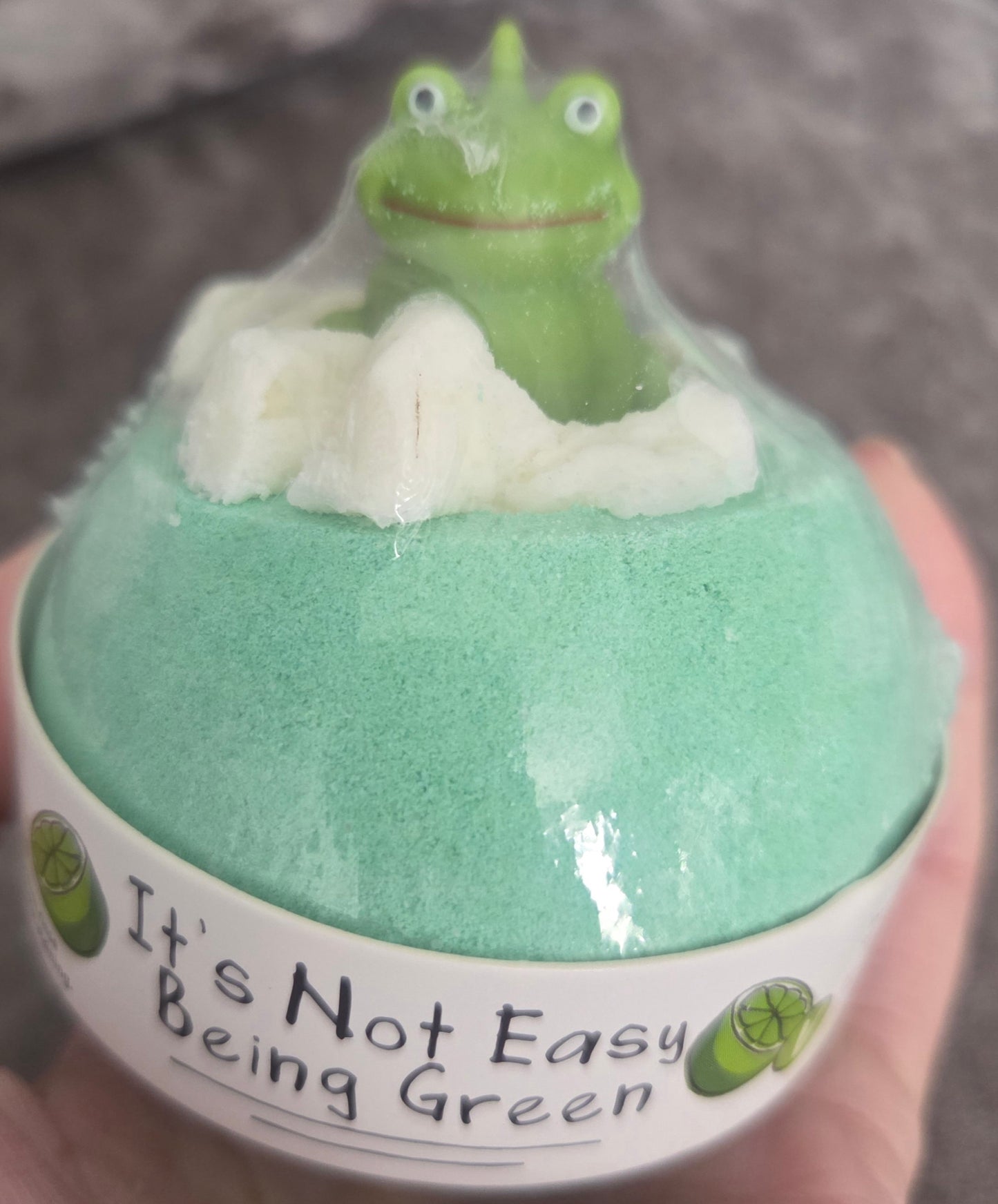 CRAZY LALA'S MELTS BATHBOMBS IT'S NOT EASY BEING GREEN BATH BLASTERS BOMB COSMETICS