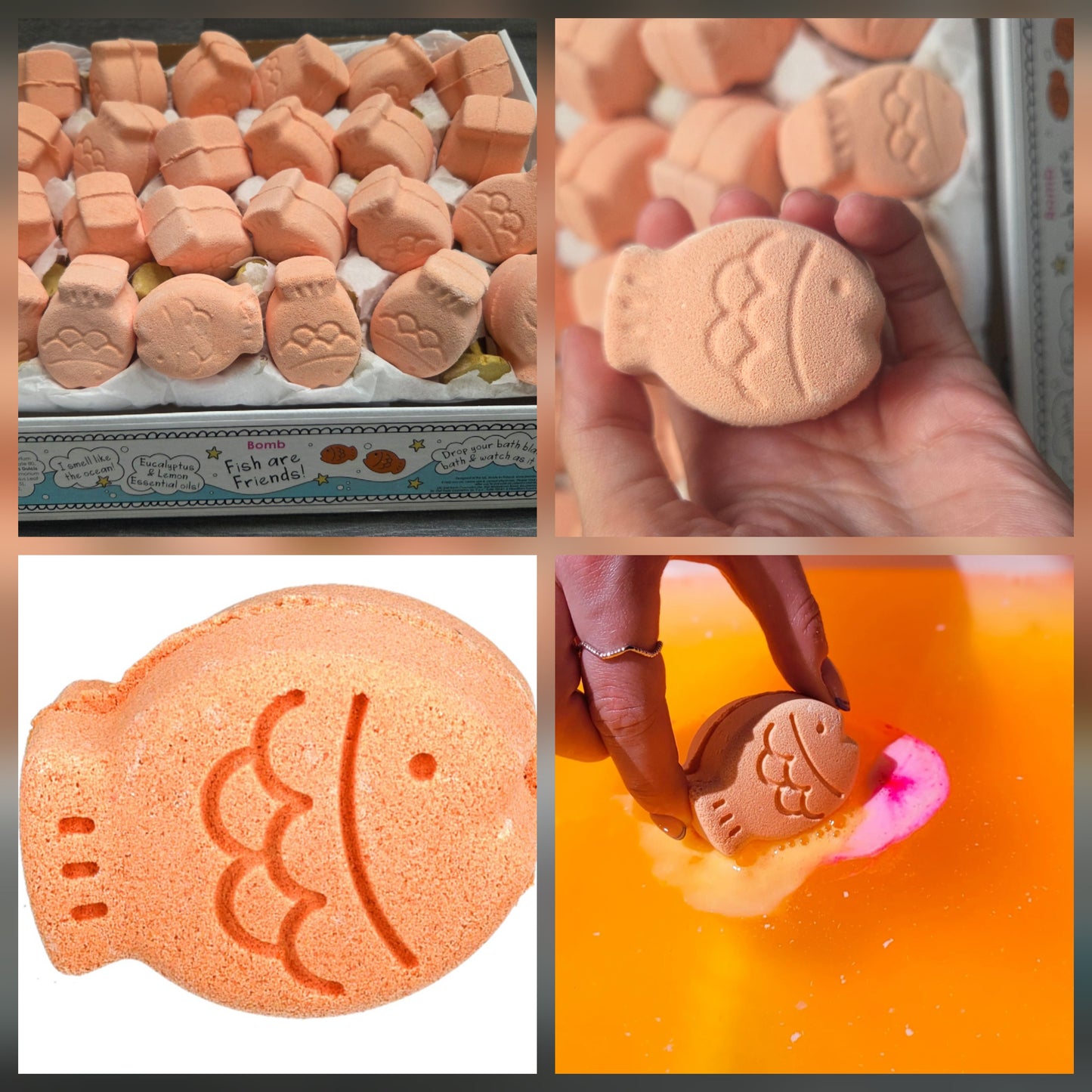 Fish Are Friends mini Bath blaster bomb cosmetics crazy lala's melts