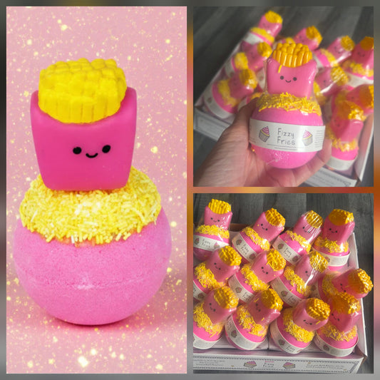 Crazy lala's melts fizzy fries toy bath blaster bomb cosmetics