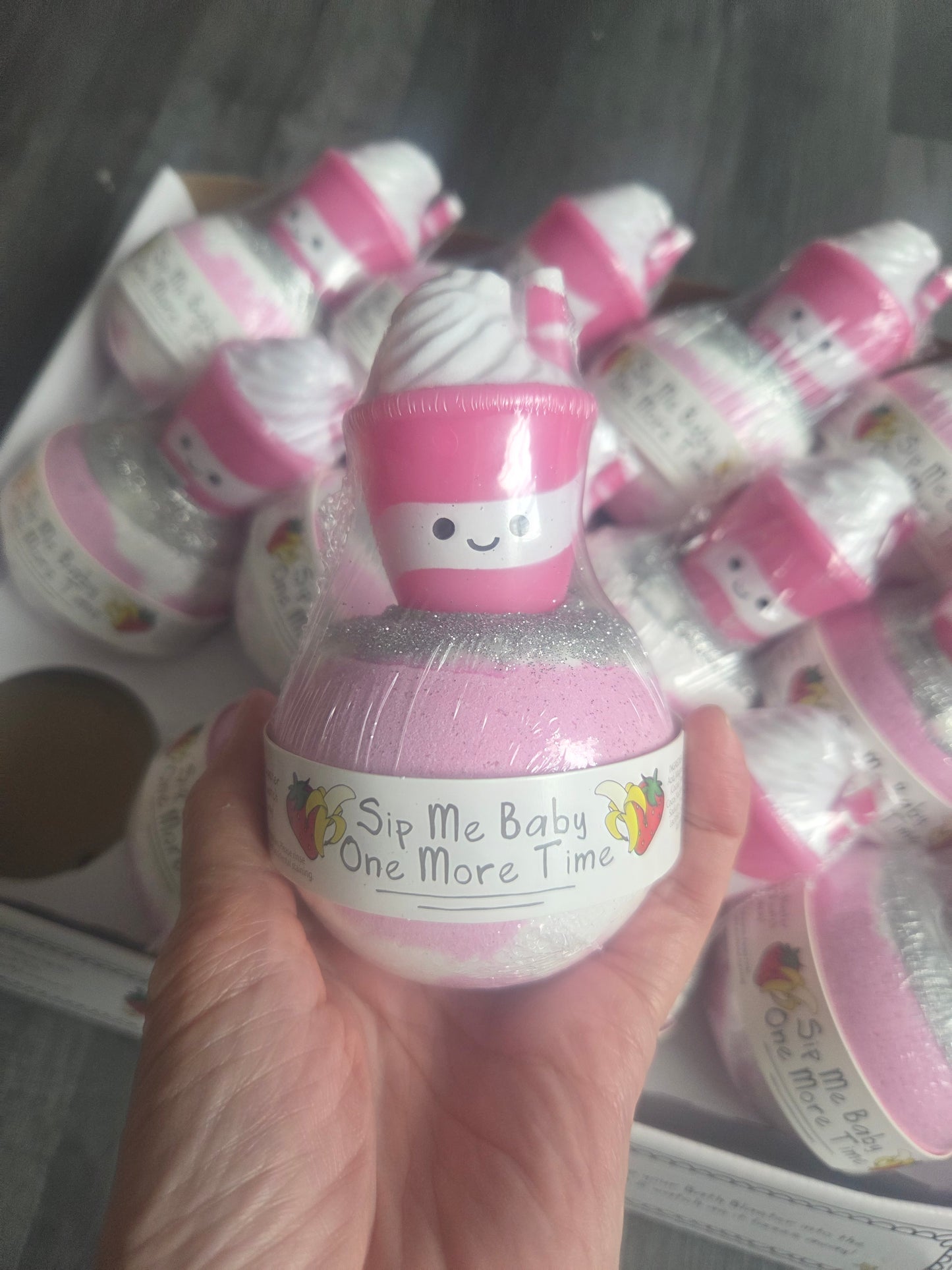Crazy lala's melts sip me baby one more time toy Bath Blaster bomb cosmetics