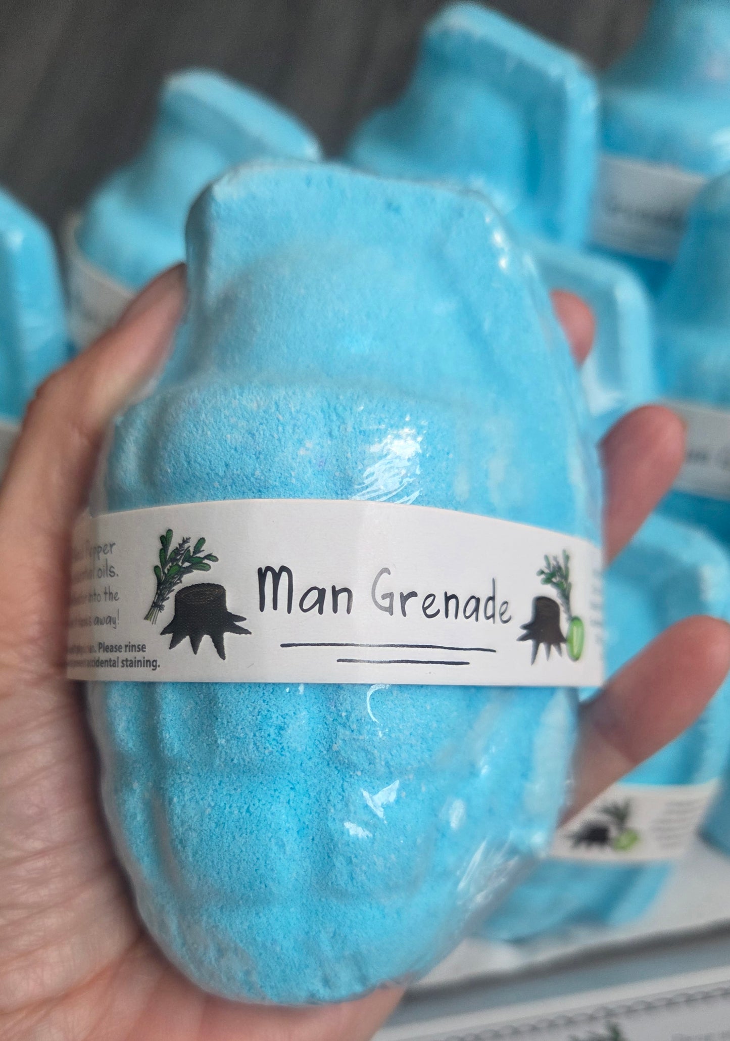 CRAZY LALA'S MELTS BATHBOMBS MAN GRENADE BATH BLASTER Bomb cosmetics