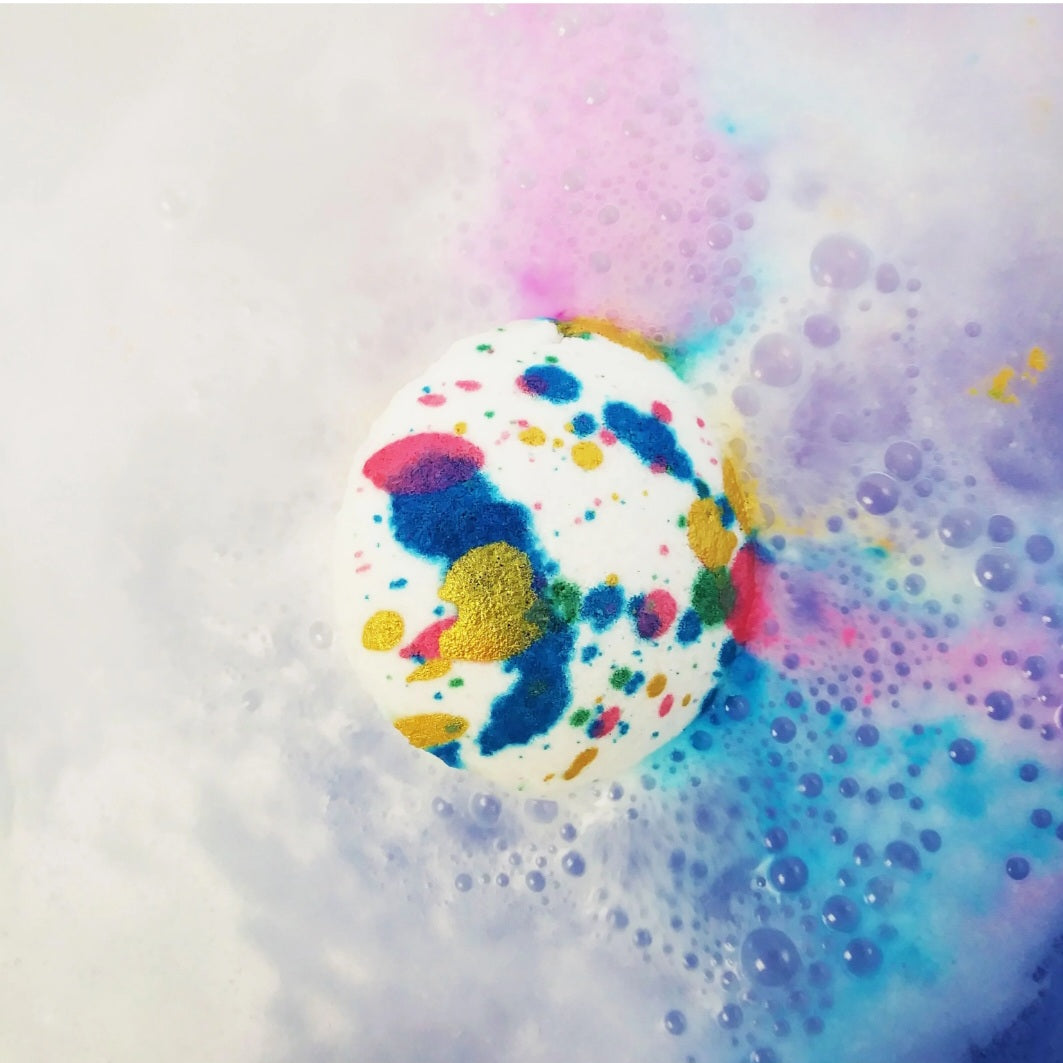 Crazy lala's melts five colours in hair bath blaster bomb cosmetics