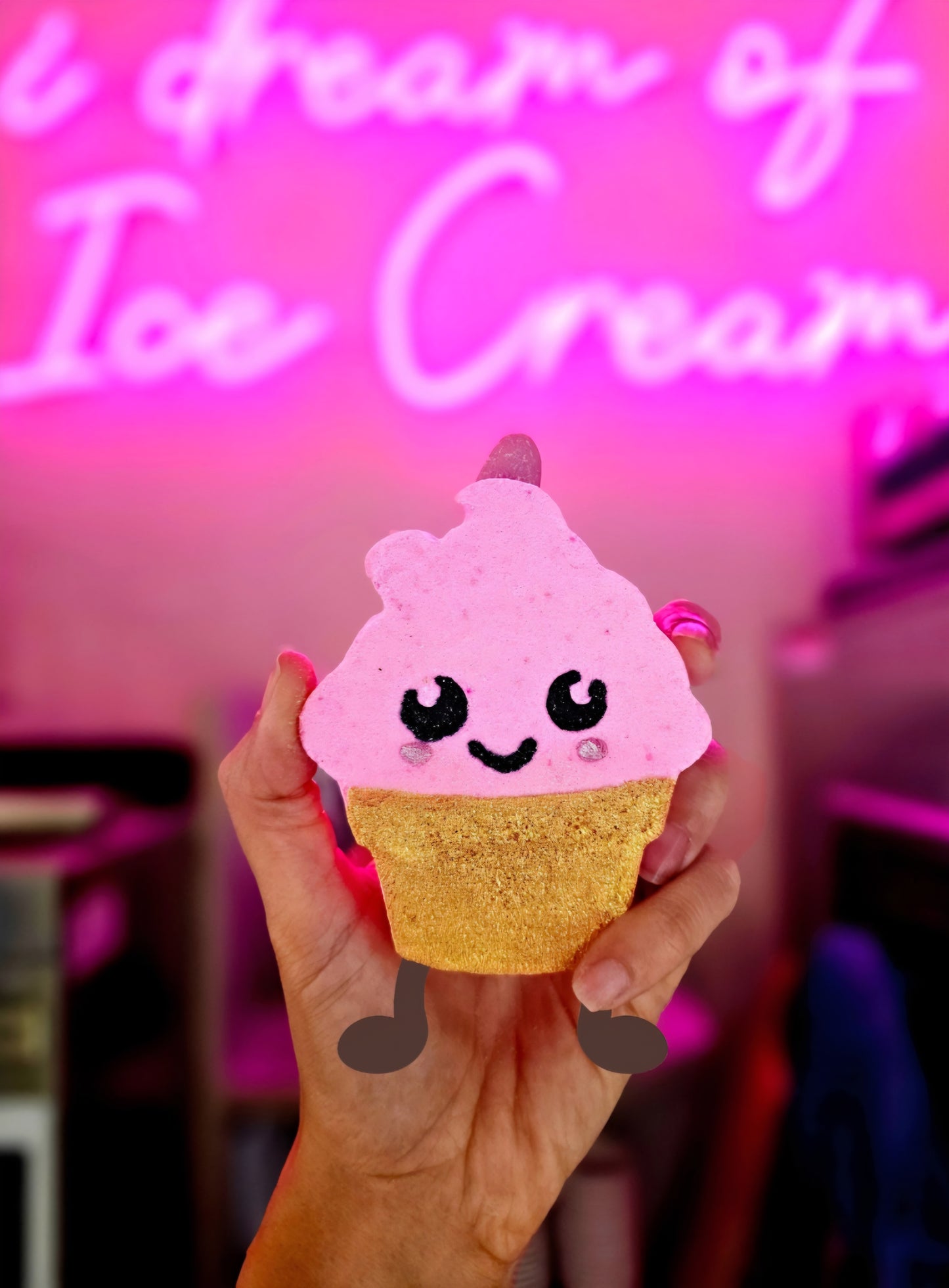 Crazy lala's melts Isla the Ice Cream Fizzy Rascal bath blaster bomb cosmetics