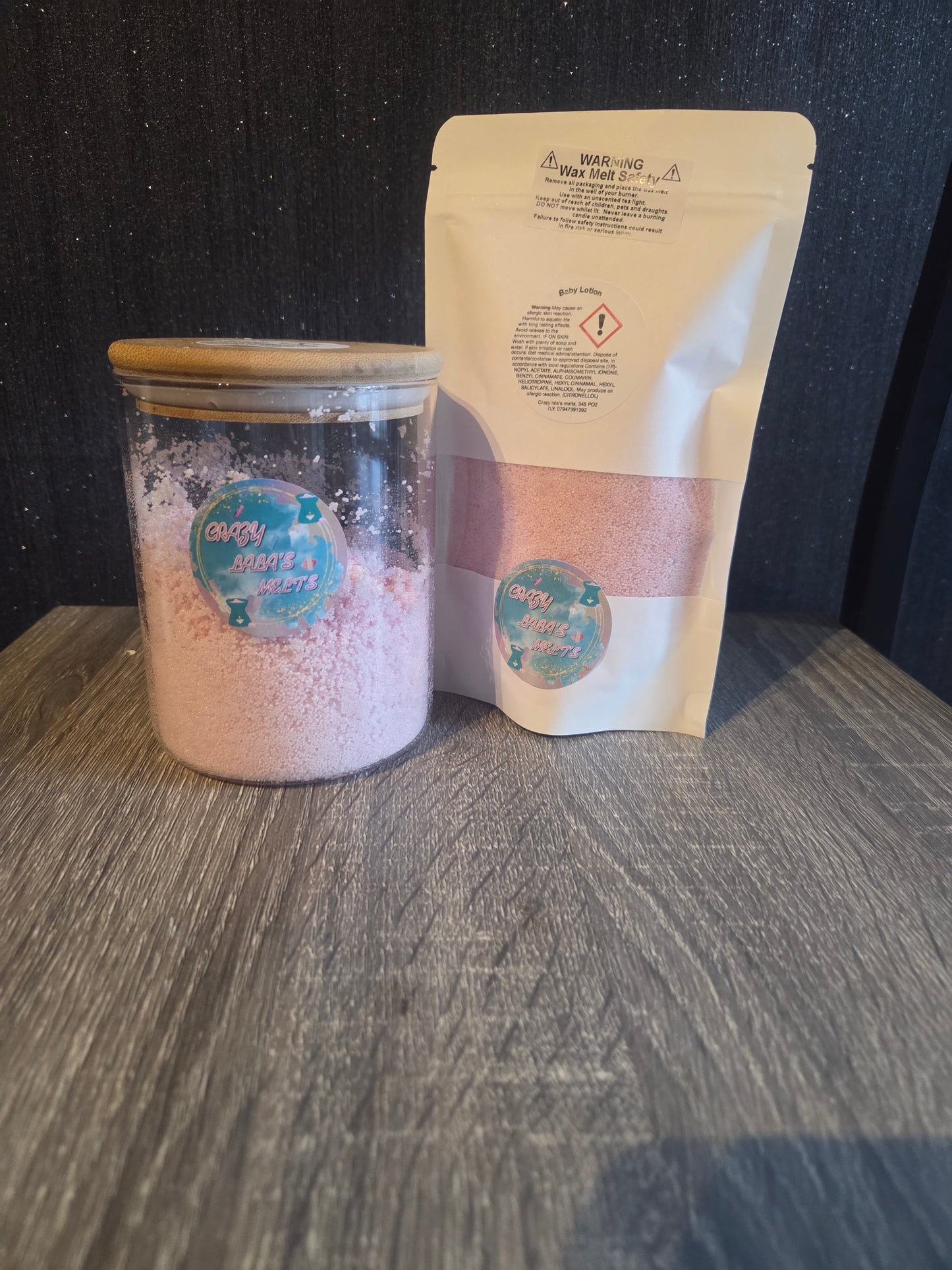 Baby lotion wax melts snowwax crazy lala's melts