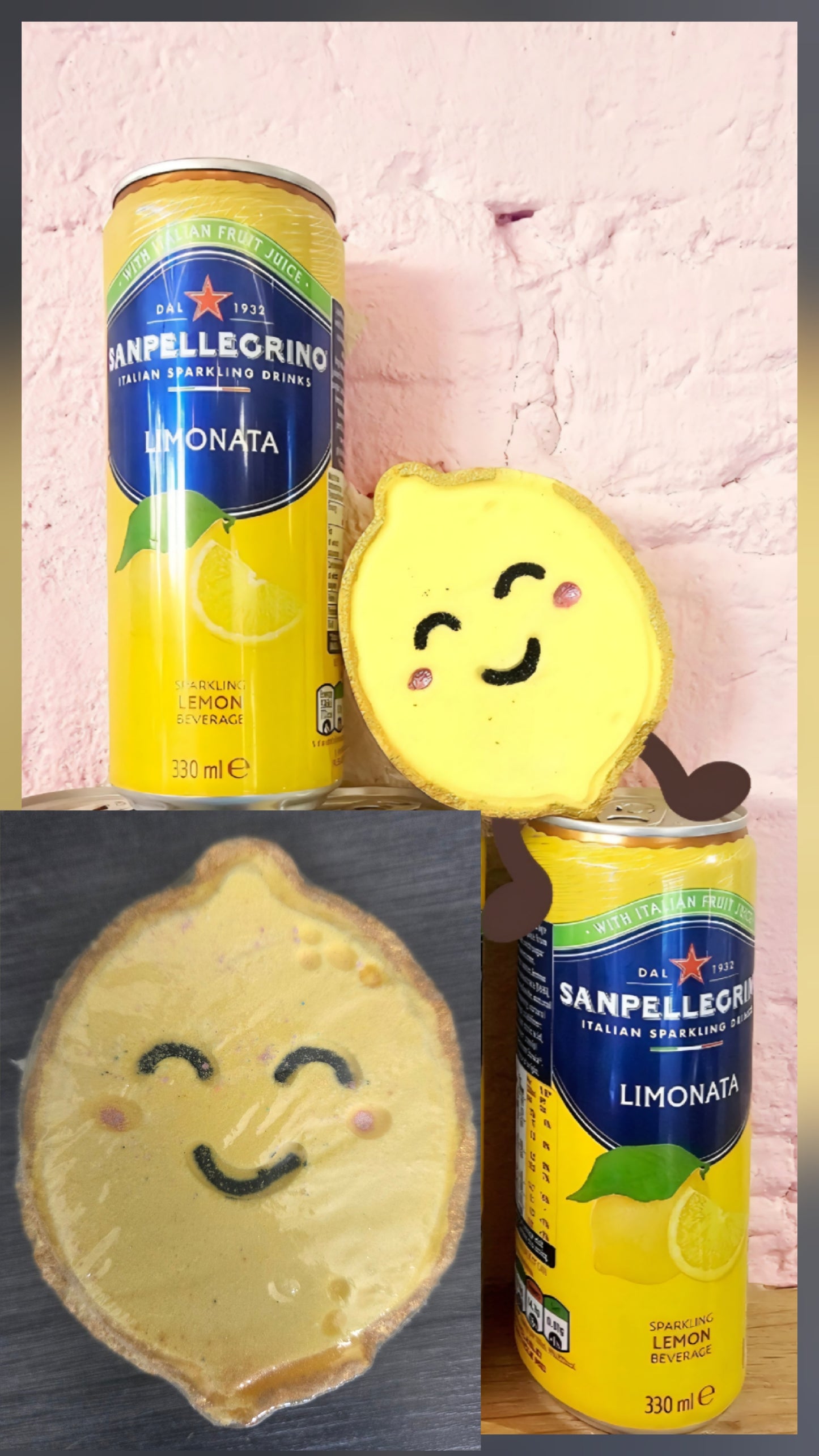 Crazy lala's melts Lennon the Lemon Fizzy Rascal bath blaster bomb cosmetics