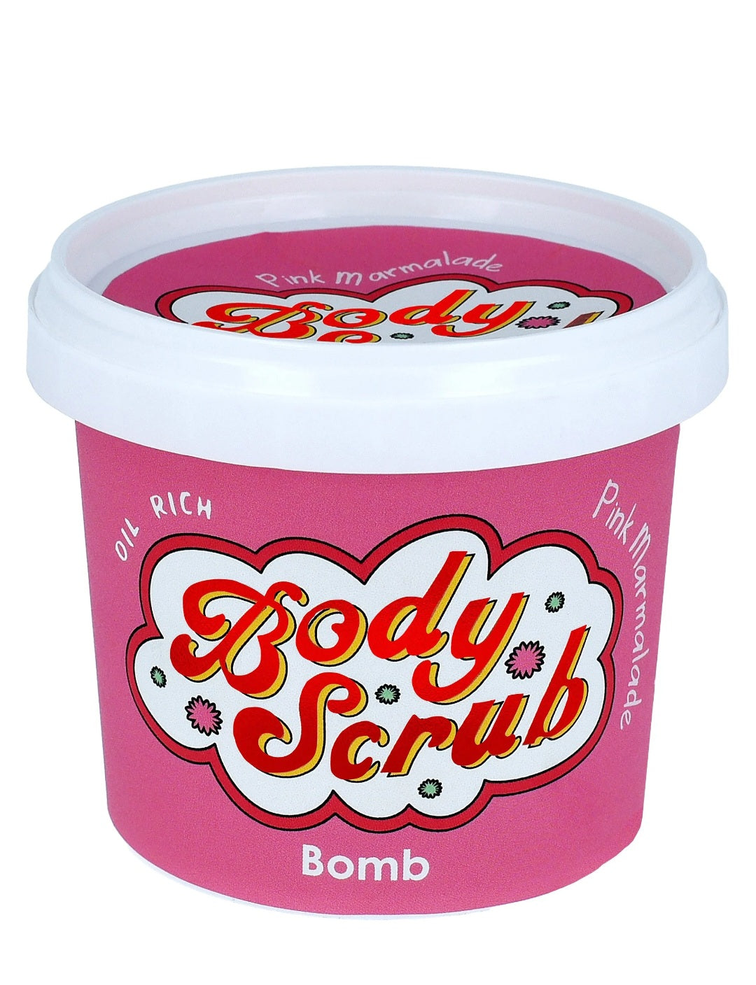 Pink marmalade body scrub bomb cosmetics crazy lala's melts