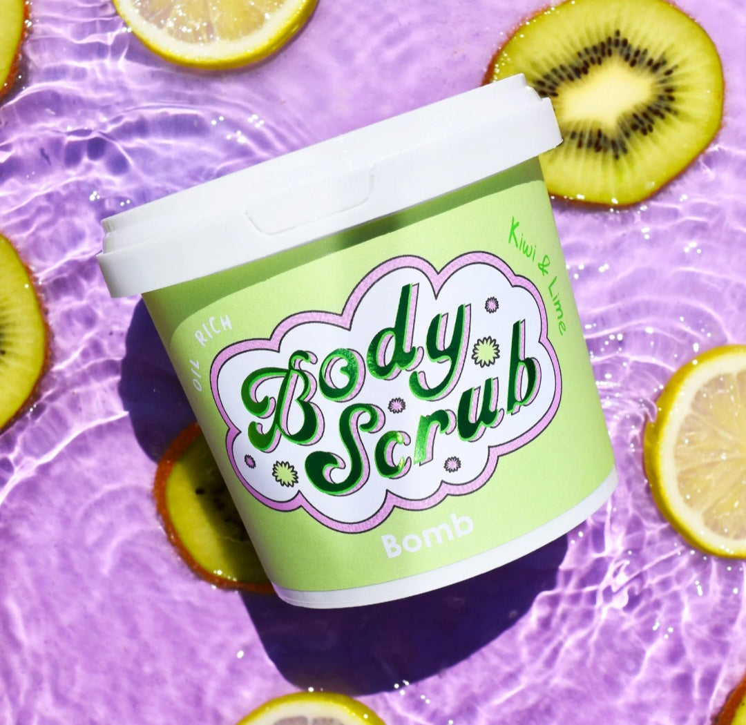 Kiwi & lime body scrub bomb cosmetics crazy lala's melts