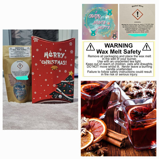 Christmas snowwax wax melts Mulled wine crazy lala's melts