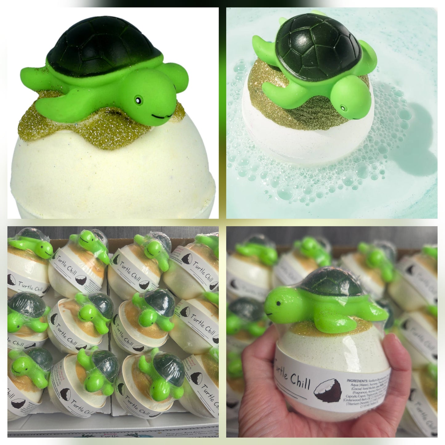 CRAZY LALA'S MELTS BATHBOMBS Turtle Chill bath blaster bomb cosmetics