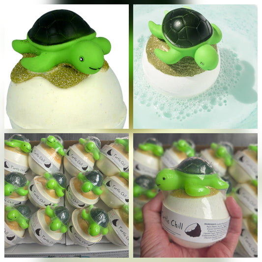 CRAZY LALA'S MELTS BATHBOMBS Turtle Chill bath blaster bomb cosmetics
