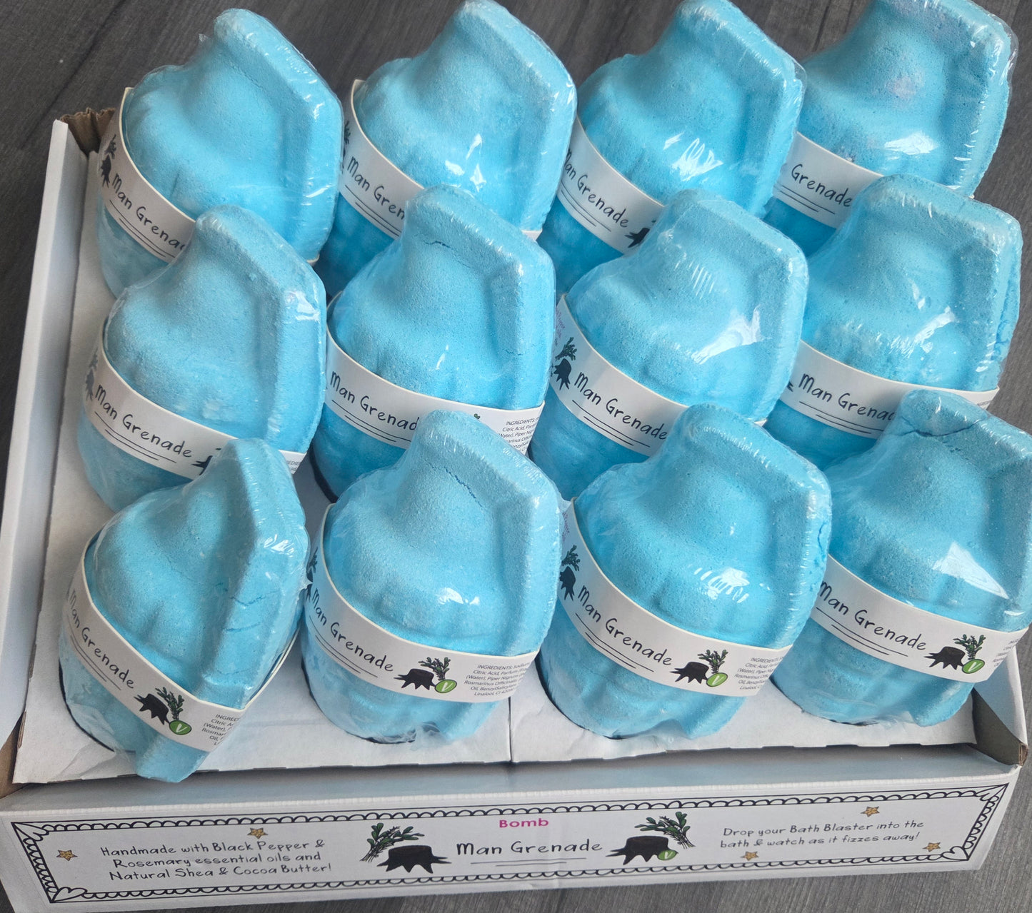 CRAZY LALA'S MELTS BATHBOMBS MAN GRENADE BATH BLASTER Bomb cosmetics